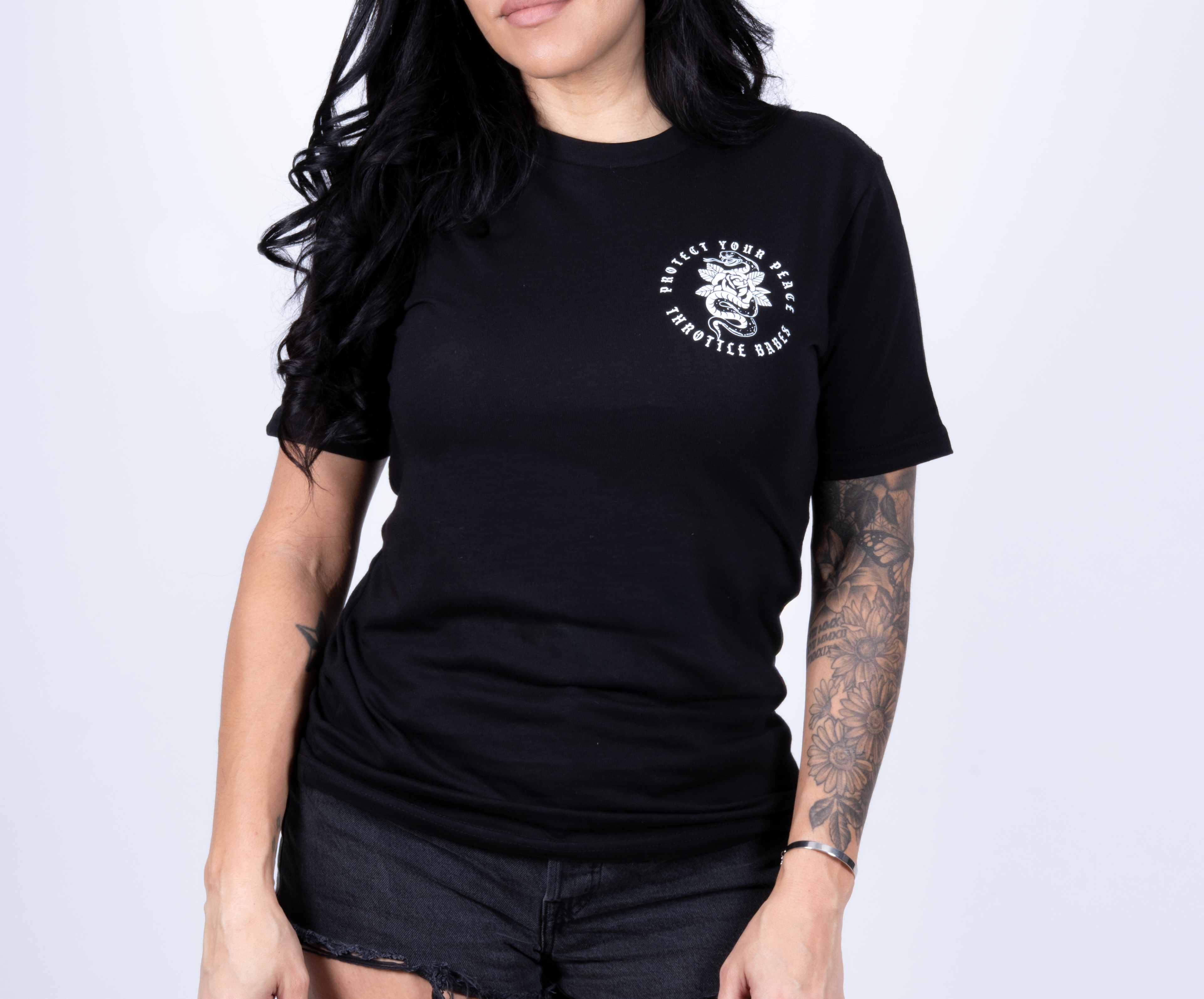 Protect Your Peace" Snake & Rose Tee | Trust & Loyalty Graphic T-Shirt