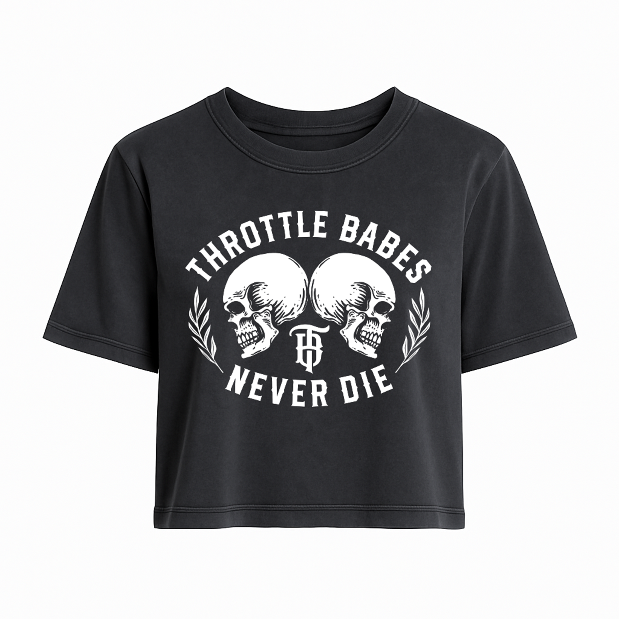 Throttle Babes Never Die Crop