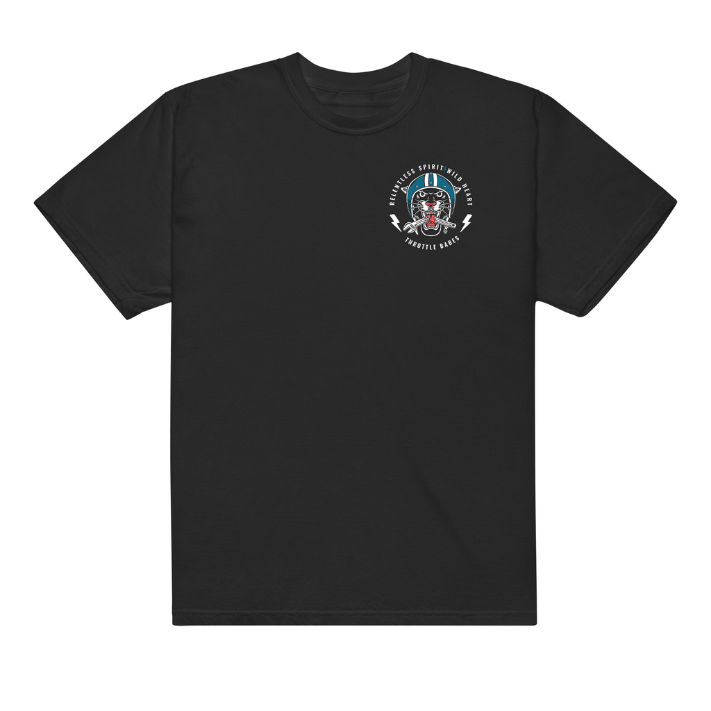 Born to be Brave Panther Motorcycle Tee | Vintage Biker Graphic Tee