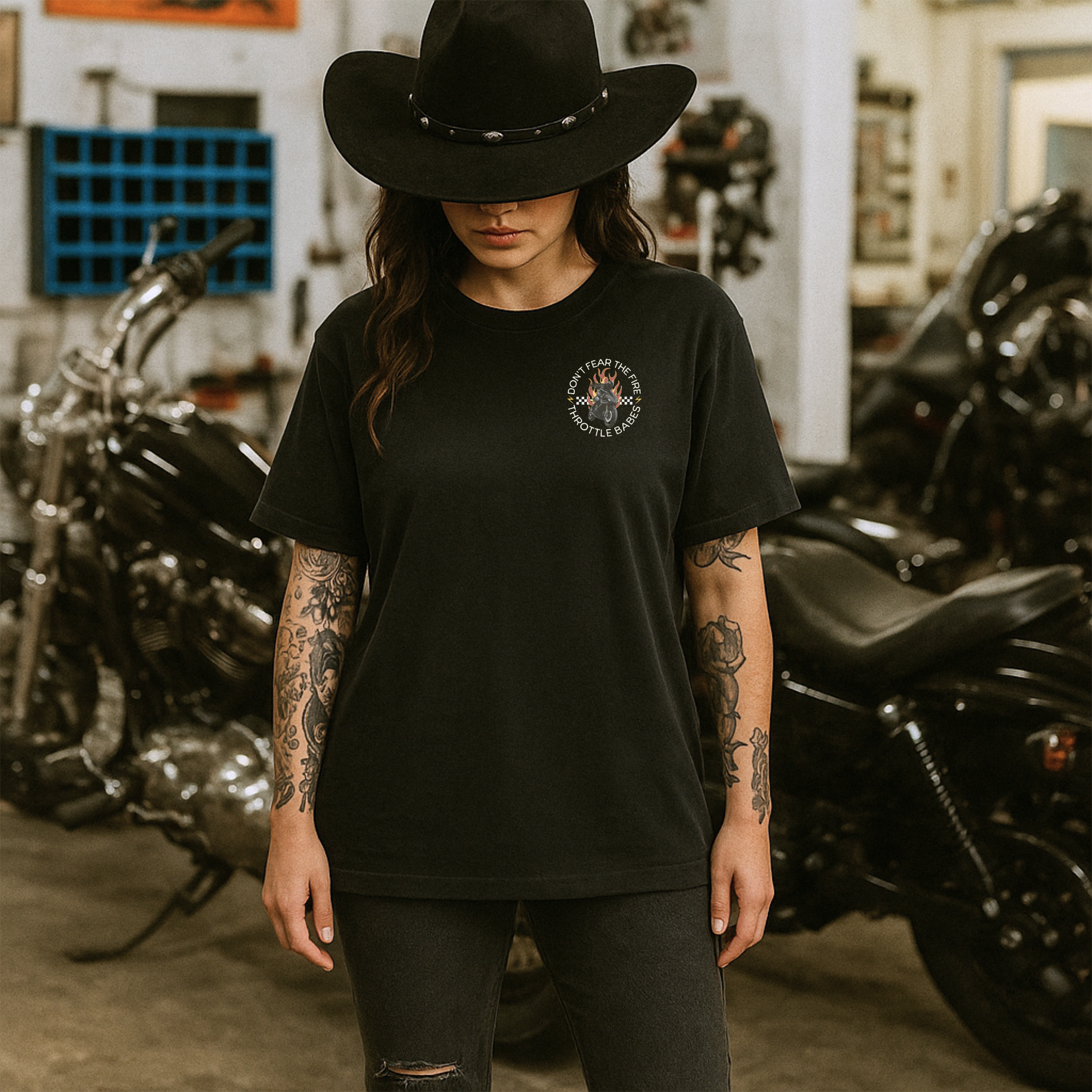 Don't Fear The Fire, Become It Motorcycle Graphic Tee