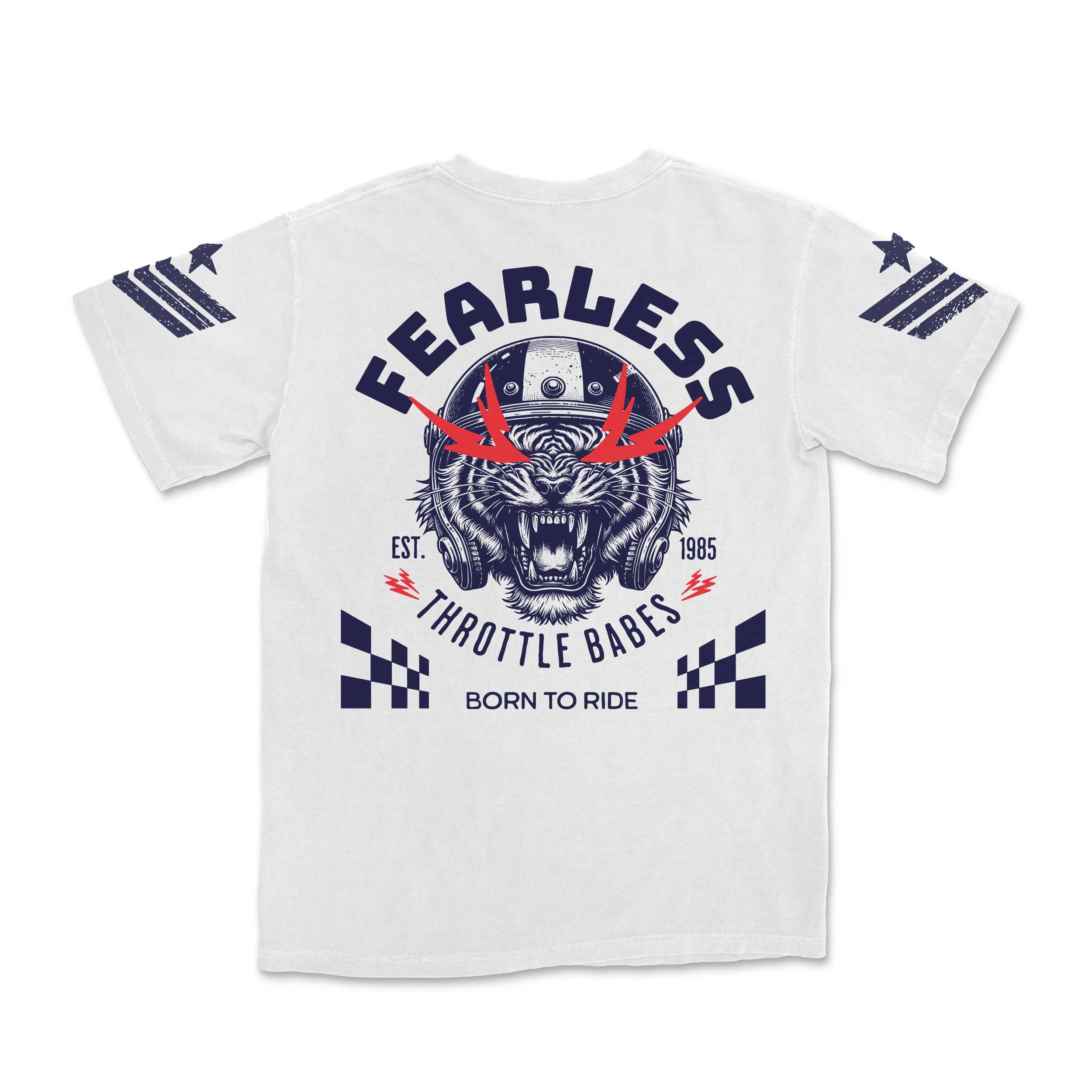Fearless Oversized Tee – Born to Ride Edition