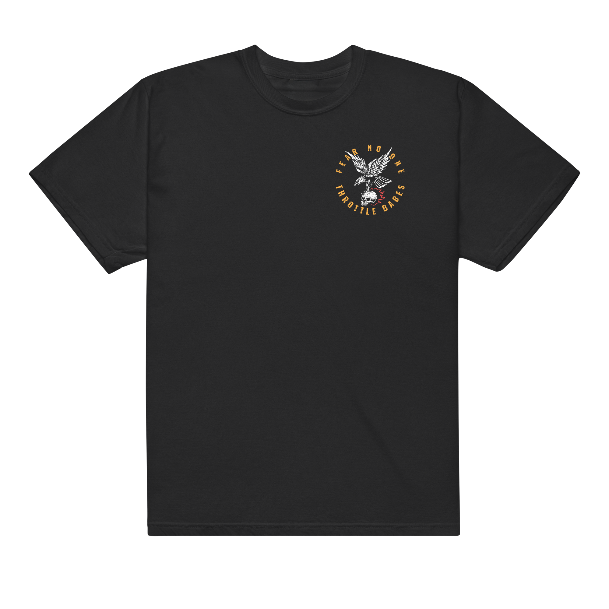Fear No One" Eagle & Skull Tee | Vintage Biker Graphic T-Shirt