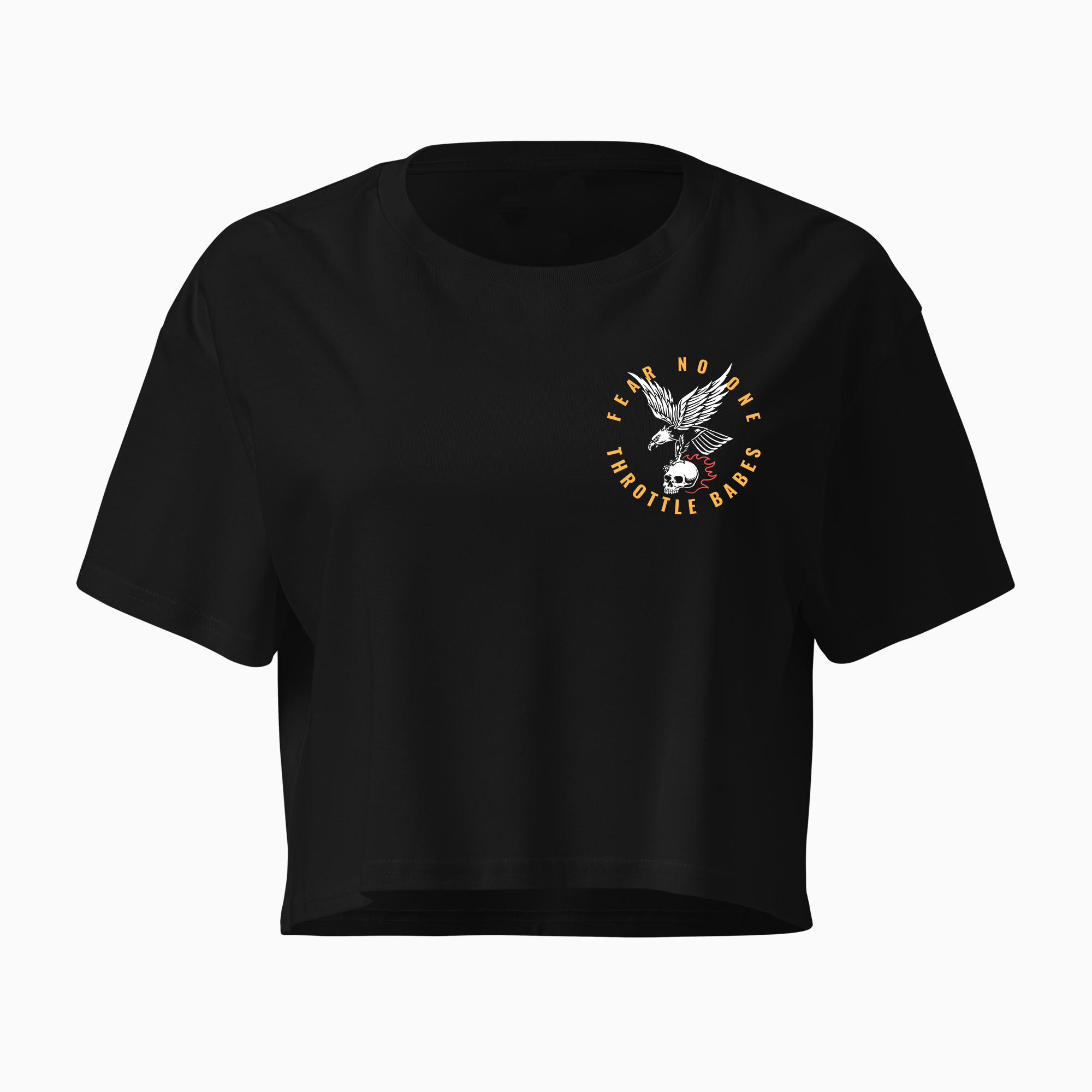 Fear No One Premium Crop Tee