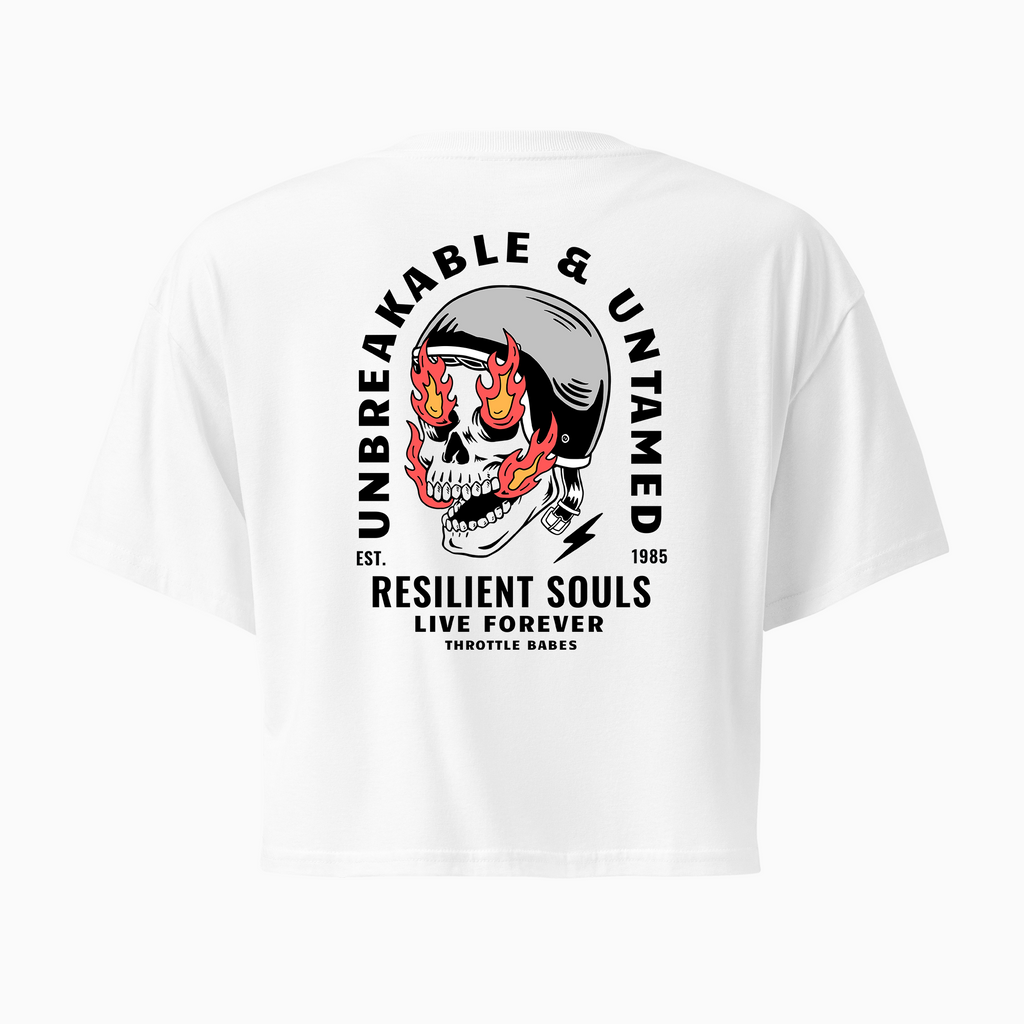 Unbreakable & Untamed Moto Crop Top