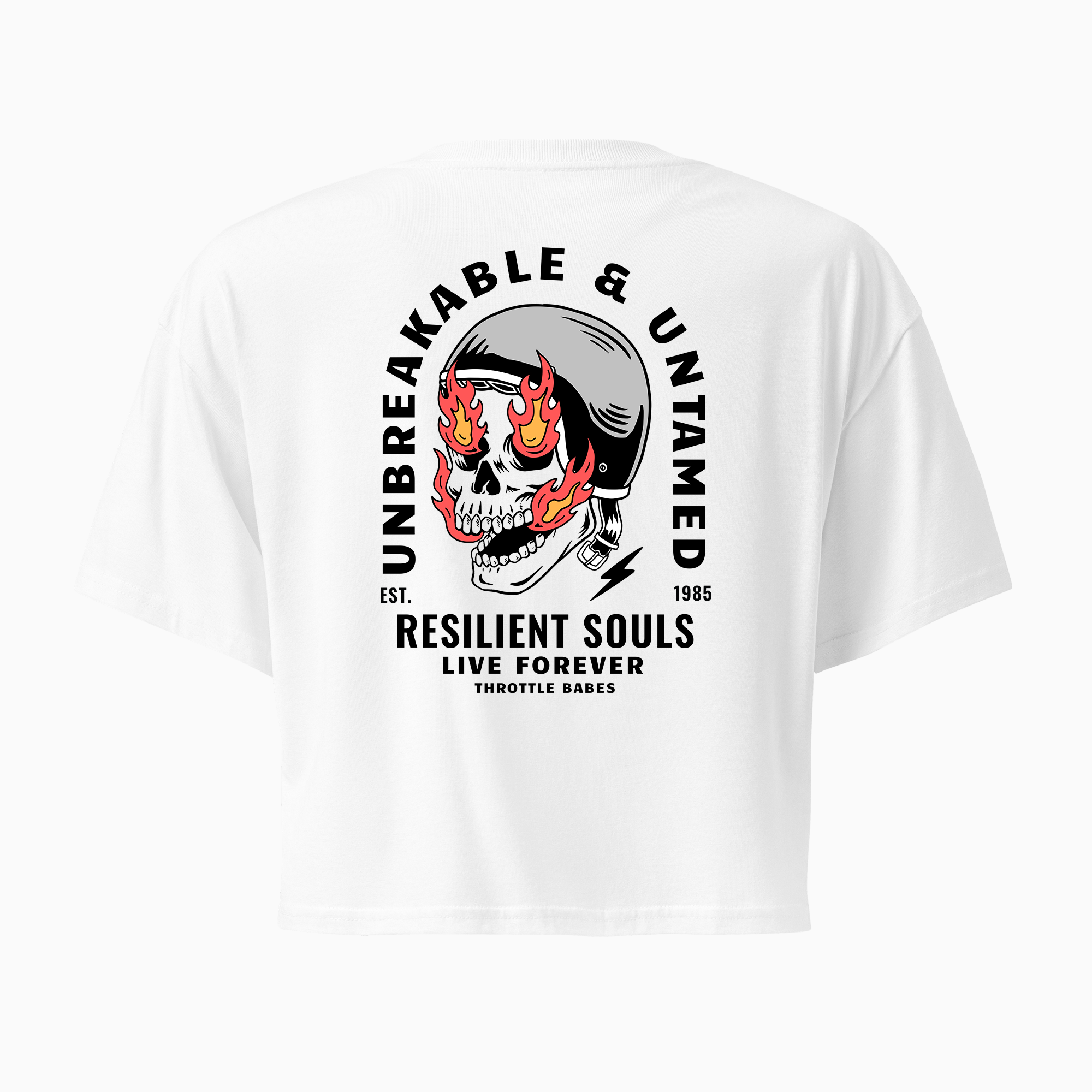 Unbreakable & Untamed Moto Crop Top