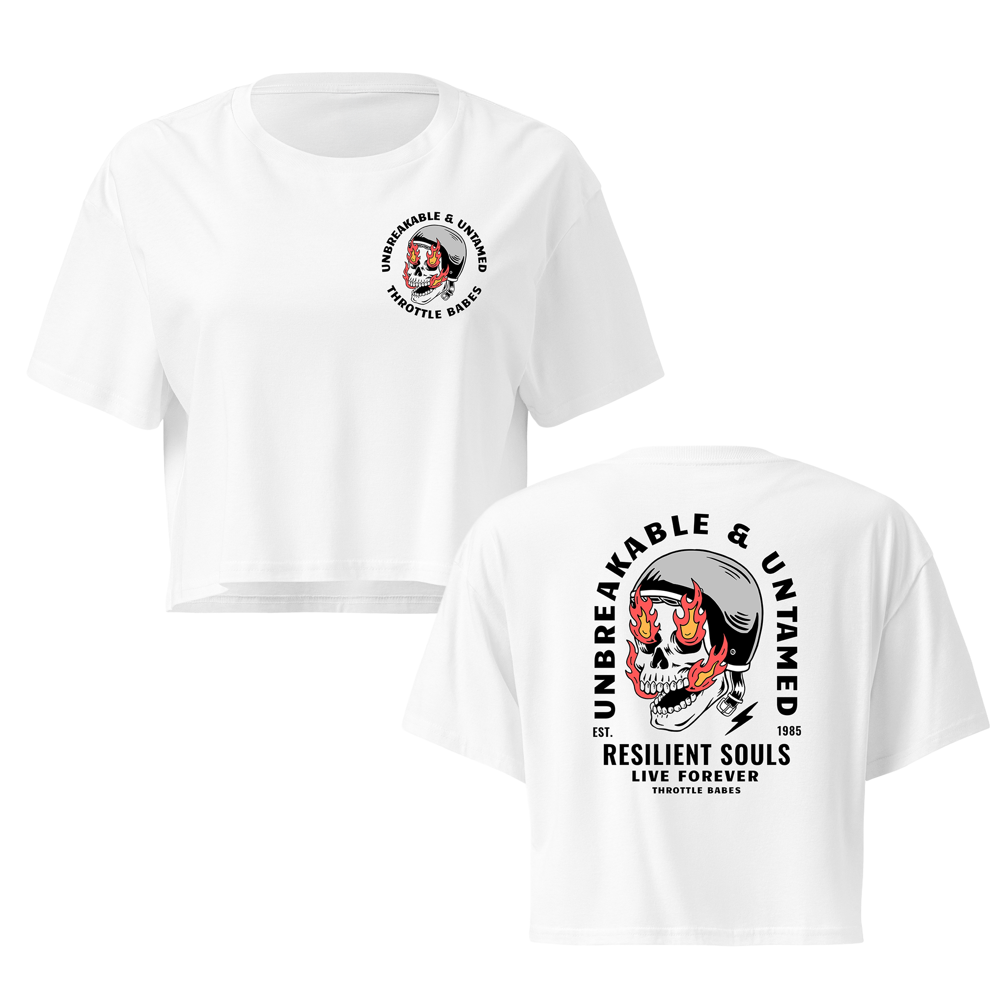 Unbreakable & Untamed Moto Crop Top