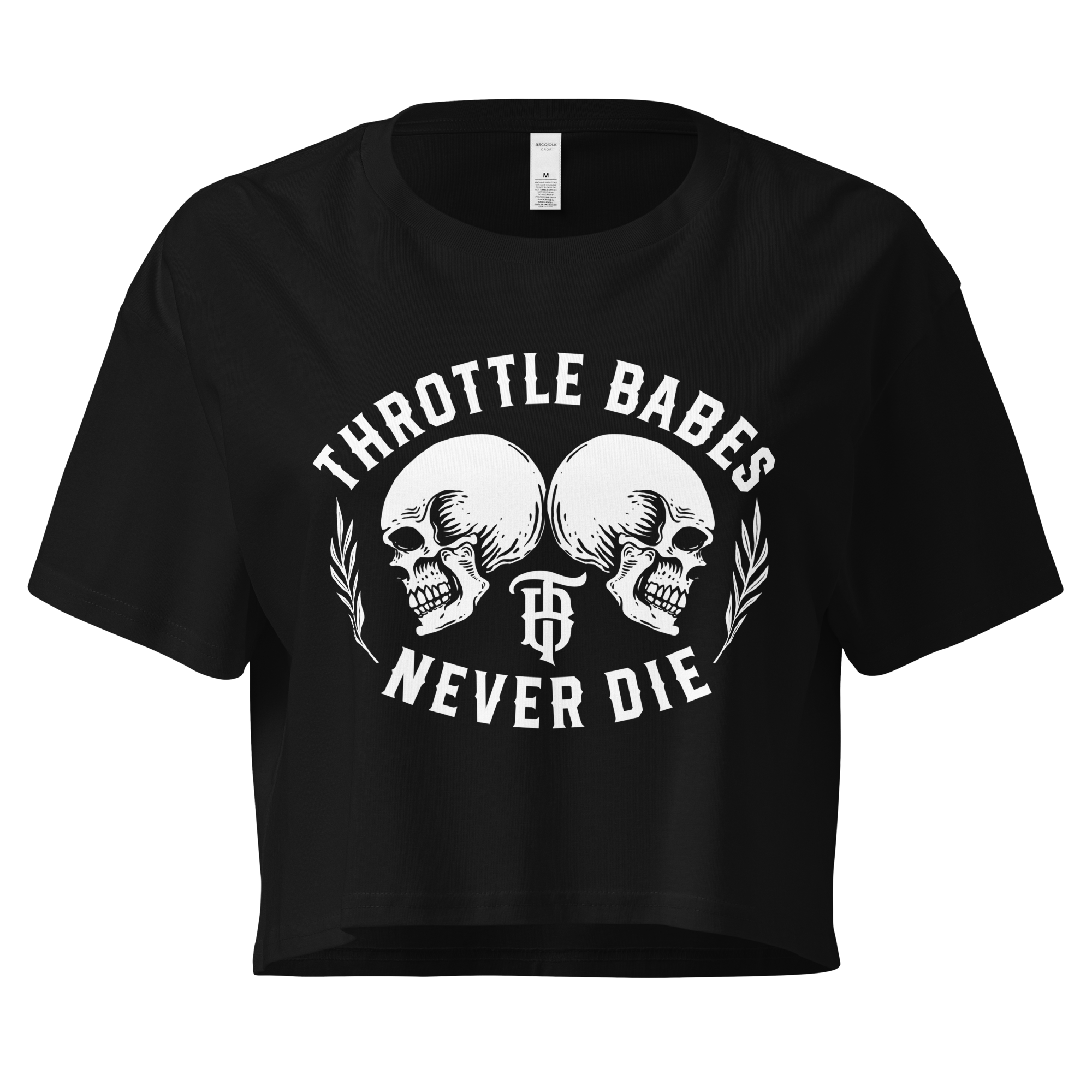 Throttle Babes Never Die Crop